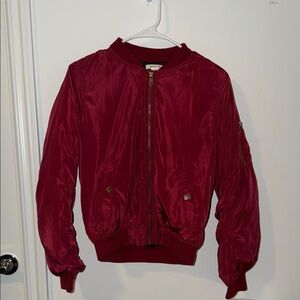 Better Be Burgundy Bomber Jacket